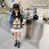 Mickey Mouse Schoolbag Boys Girls Children Lovely Backpack