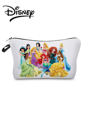 Princess Mermaid Printing Cosmetic Bags Travel Mini Makeup Bag