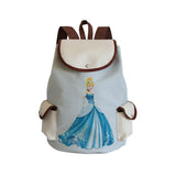 Princess Printed Backpack Cartoon Drawstring Bags Large Capacity Backpack