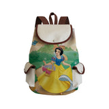Princess Printed Backpack Cartoon Drawstring Bags Large Capacity Backpack