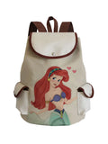 Princess Printed Backpack Sweet Snow Casual Book Bag Large Capacity
