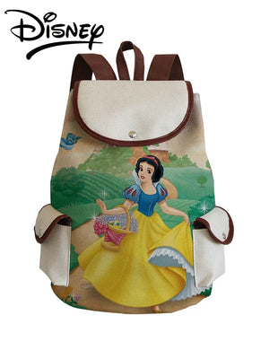 Princess Printed Backpack Sweet Snow Casual Book Bag Large Capacity