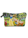 Princess Printed Makeup Bag Cartoon Storage Bag Polyester Cosmetic Bags