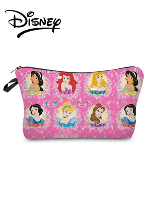 Princess Printed Makeup Bag Cartoon Storage Bag Polyester Cosmetic Bags