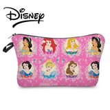 Princess Printed Makeup Bag Cartoon Storage Bag Polyester Cosmetic Bags