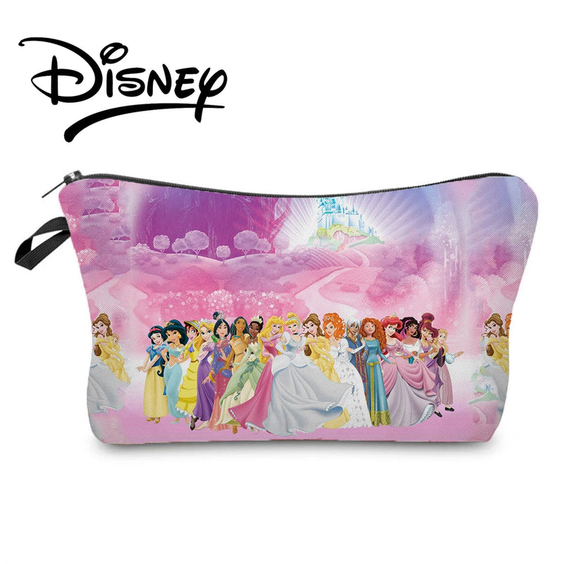 Princess Printed Makeup Bag Cartoon Polyester Cosmetic Bags