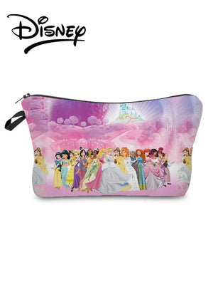 Princess Printed Makeup Bag Cartoon Polyester Cosmetic Bags