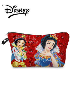 Princess Snow Makeup Bag Floral Girl Organizer Red Rose Child Candy Bag