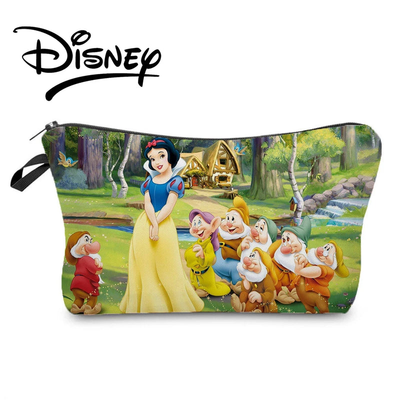 Princess Snow Makeup Bag Floral Girl Organizer Red Rose Child Candy Bag