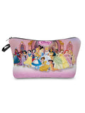 Princess Snow Makeup Bag Floral Girl Organizer Red Rose Child Candy Bag