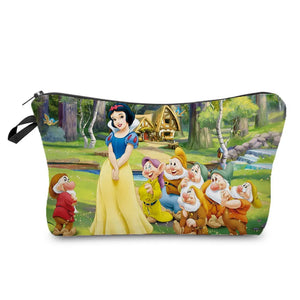 Princess Snow & 7 Dwarfs Makeup Bag Girl Organizer Child Candy Travel Cosmetic