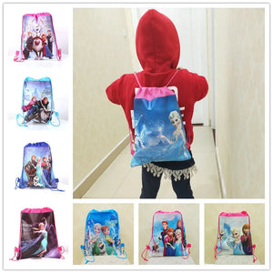 Snow And Ice Lucky Kids Bag Student Kindergarten Non Woven Bundle Bag Handbag