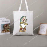 Snow White Canvas Shoulder Bag Waterproof Handbag