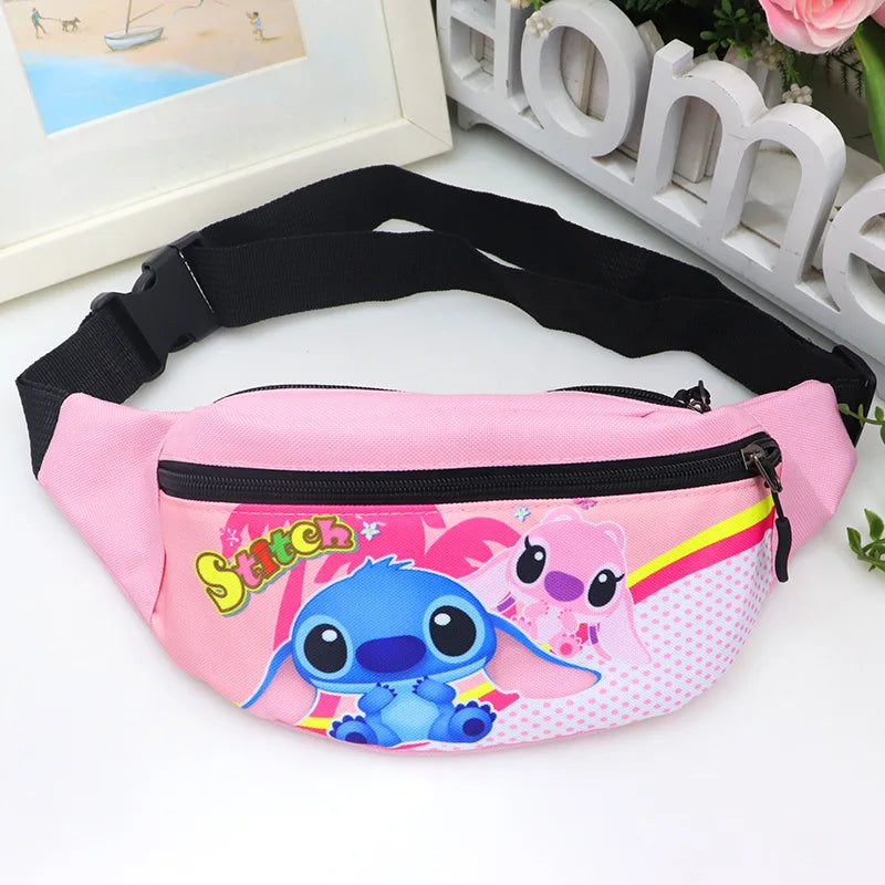 Anime Stitch Waist Pack for Kids, Smile Banana Bag Chest Bag