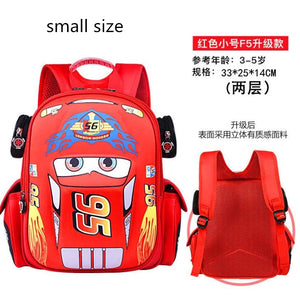Kids Car Cartoon Backpack for Boys and Girls, Ages 3-12
