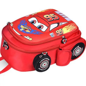 Kids Car Cartoon Backpack for Boys and Girls, Ages 3-12