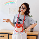 Disney Strawberry Bear Shoulder Bag - Large Capacity Mobile Phone Student Messen