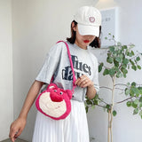 Disney Strawberry Bear Shoulder Bag - Large Capacity Mobile Phone Student Messen