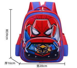 3D Spider-Man Kids Schoolbag, Cartoon Children's Backpack