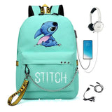 Stitch Backpack Travel Book Boys Girls School Bags Casual Backpack