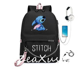 Stitch Backpack Travel Book Boys Girls School Bags Casual Backpack