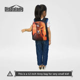 12 Inch 3D Animal Dog Printing Backpack for Kids Girls School Bag