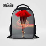 12 Inch Ballet Print Kids School Bag