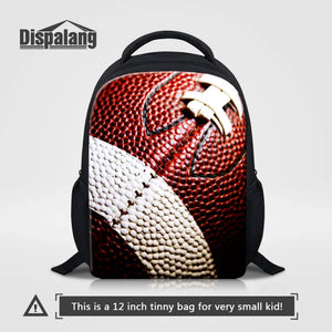 12 inch Baby Boys School Bags Game Fan Children Schoolbag Ball Print