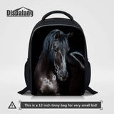 12-Inch Kids Animal Backpack for Kindergarten School Bag Horse Head 3D Printing