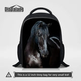 12-Inch Kids Animal Backpack for Kindergarten School Bag Horse Head 3D Printing