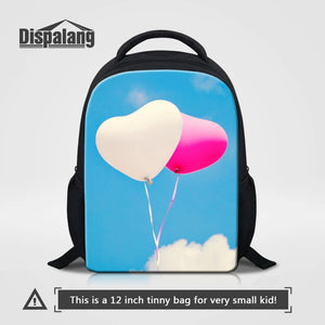 12inch Kids School Bag Girls Boys Mini Backpack Balloon Print