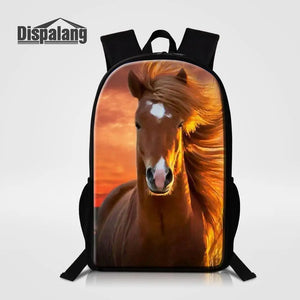 16 Inch Animal Print Backpack for Men and Women