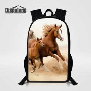 16 Inch Animal Print Backpack for Men and Women