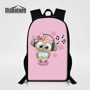 3D Fox School Bag For Girls 16 Inch Bookbag Cute Backpack for Travel