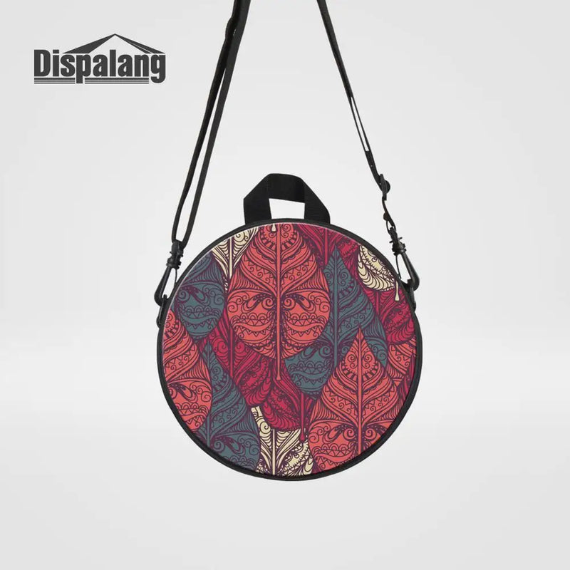 9-inch Women Backpack Kindergarten Kids School Bag Leaf Striped Print