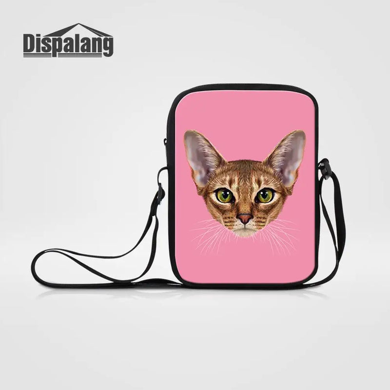 Cat Dog Head Over The Shoulder Bag Women Handbag