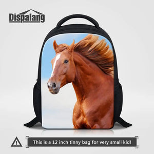 Horse Print Toddler School Bag Kindergarten Backpack