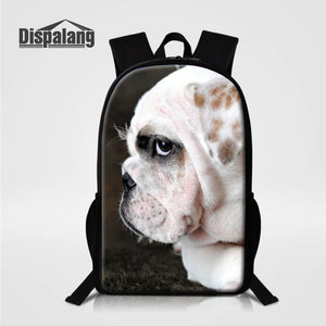 Animal Printing Backpack Women Dog School Backpacks for Teenage Girls