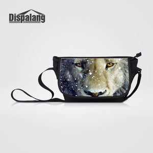 Animal Prints Casual Travel Shoulder Bag Female Spain Messenger Bag Lion