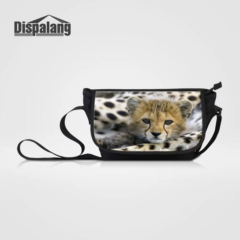 Animal Prints Casual Travel Shoulder Bag Female Spain Messenger Bag Lion