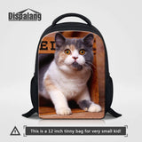 Cat Printing Small Backpack Boy Girl School Book Bag