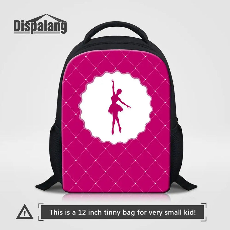 Nylon Kids School Backpack for Ballet Girls