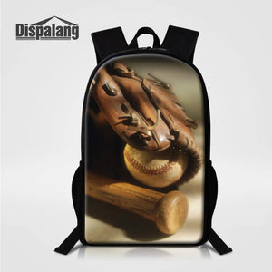 Baseball Fans Kids School Backpack Casual Travel Daypacks Mochila