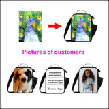 Boy Small Lunch Bag Footballs Basketballs Printed Cooler Bags For Children