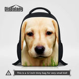 12 Inch Kids Animal School Bags Dog Print Child Small School Backpacks