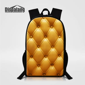 3D Sofa Skin Print Large School Bag Backpack