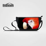 Parrot Print Shoulder Bag Large Capacity Crossbody Messenger Bag