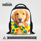 Breathable Dog Print School Bag for Kids, Small Backpack for Boys Girls