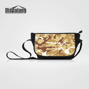 Camo Print Messenger Bag Crossbody Business Handbag Canvas Shoulder Bags