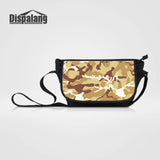 Camo Print Messenger Bag Crossbody Business Handbag Canvas Shoulder Bags
